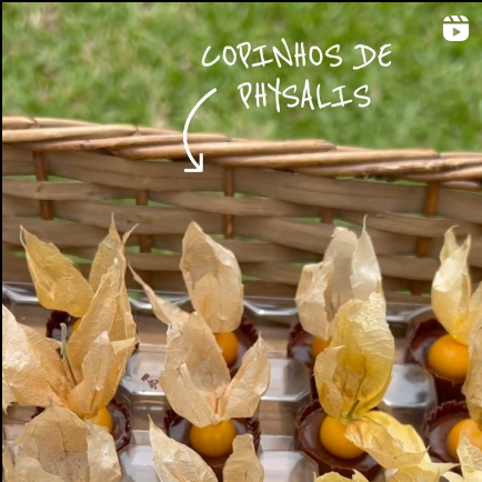 Copinho de Physalis Receita Docinho de Casamento Doce de Casamento